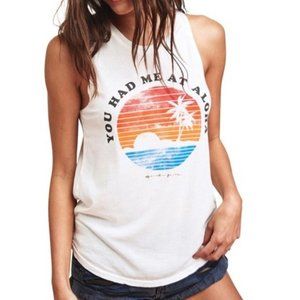 NEW Spiritual Gangster You had me at Aloha Tank